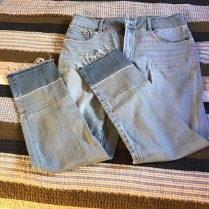 NY&C frayed ankle jegging